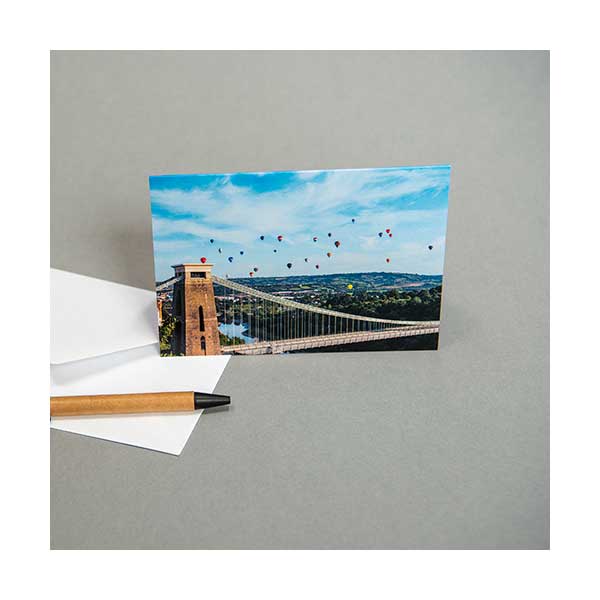 Greeting Card Balloons and Clifton Suspension Bridge